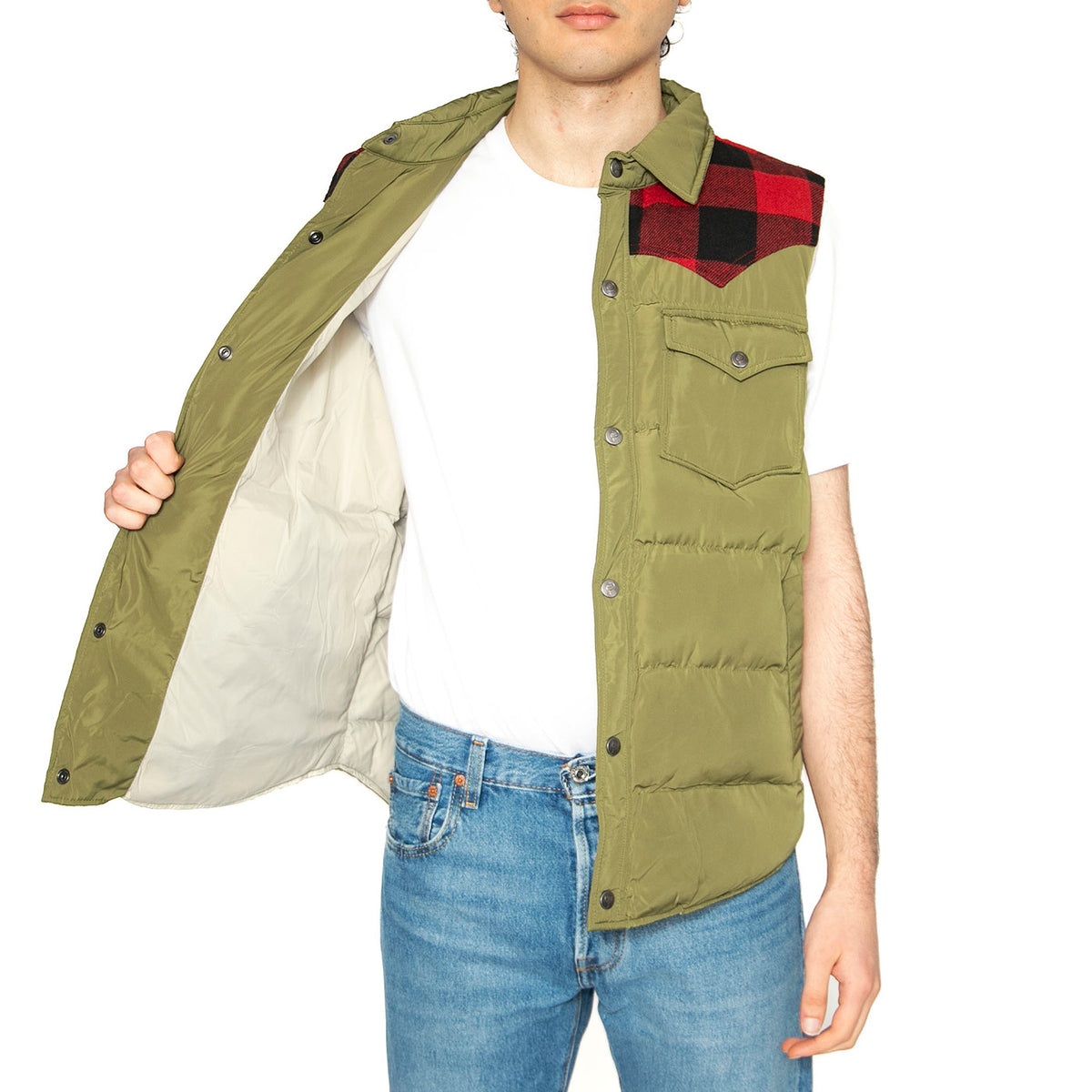 Rockford Primaloft Vest Capulet Olive - Giacca Smanicata Uomo Verde PFD0382-F81 . PENFIELD 
