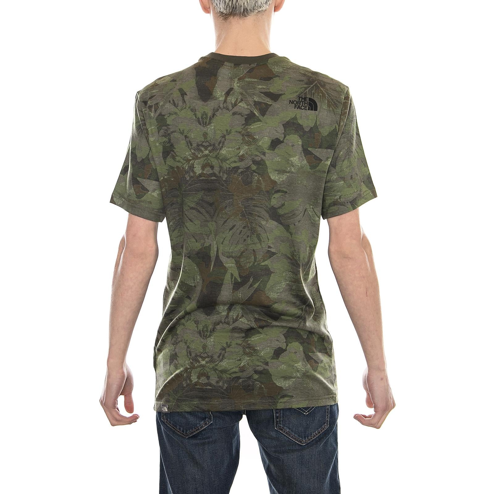 S/S SIMPLE DOME TEE English Green Camo Print T92TX51TH  THE NORTH FACE 
