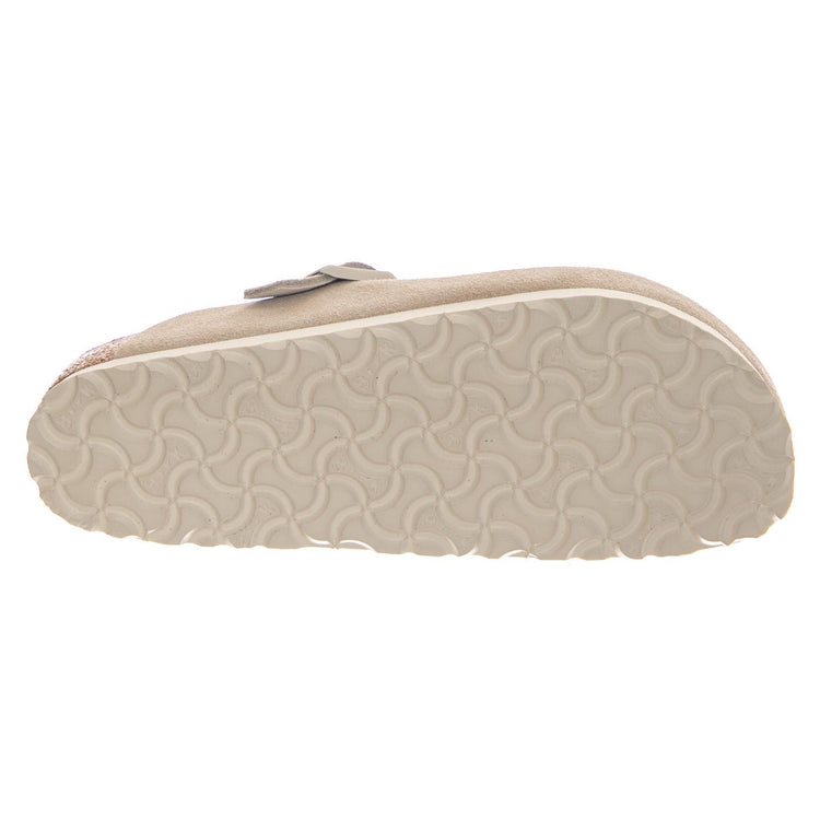 BOSTON SUEDE LEATHER NARROW FIT OYSTER - Sandali Unisex Grigi 1031662 OYT BIRKENSTOCK 