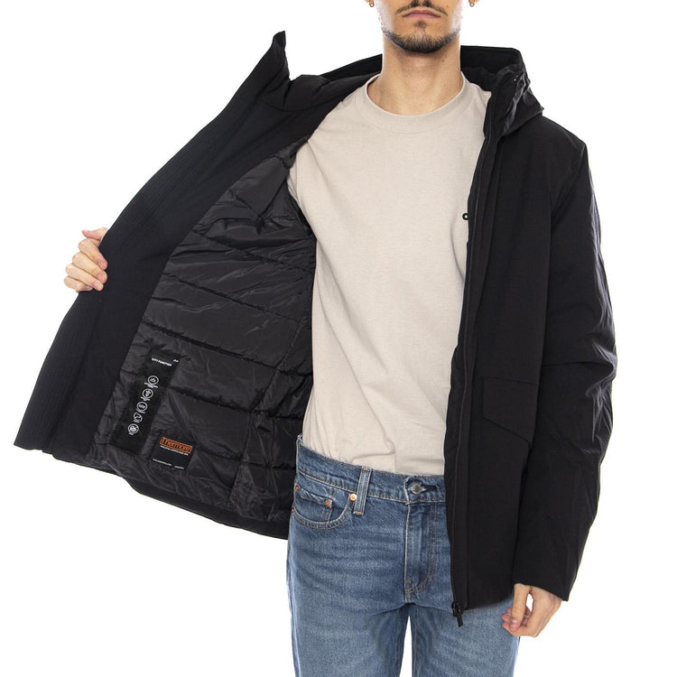 Letho Hoodie -- Giacca con Cappuccio Uomo Nera 331247 110 ELVINE 