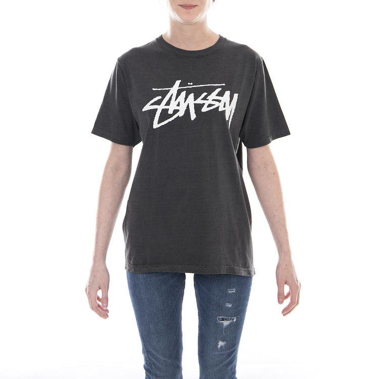 OLD STOCK PIG. DYED TEE BLACK 2902950-BLACK  STUSSY 