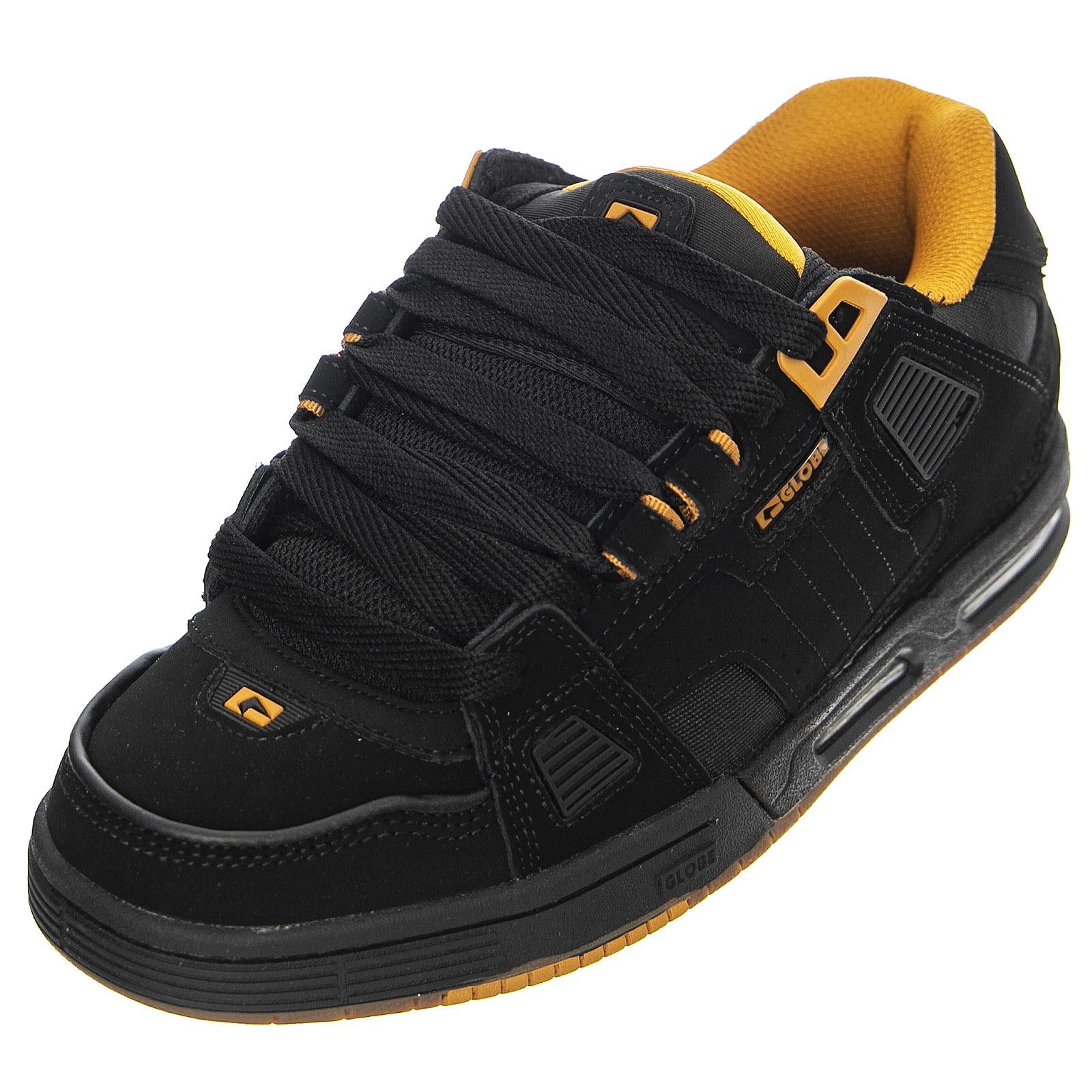 Sabre - Scarpe Stringate Profilo Basso Uomo Nere / Gialle US 11 GBSABR-10908  GLOBE 