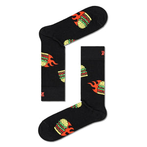 Flaming Burger Socks - Calzini Multicolore P000128  HAPPY SOCKS 