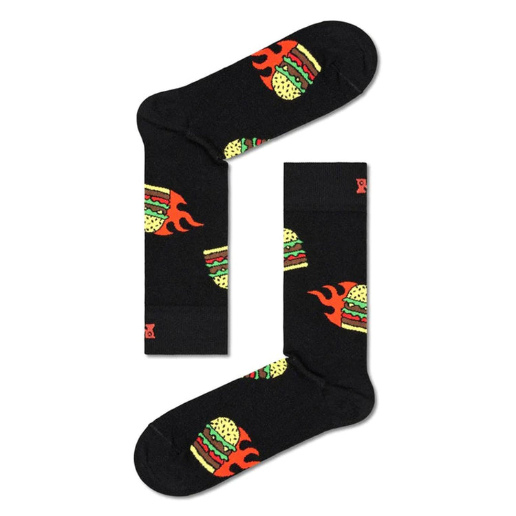 Flaming Burger Socks - Calzini Multicolore P000128  HAPPY SOCKS 