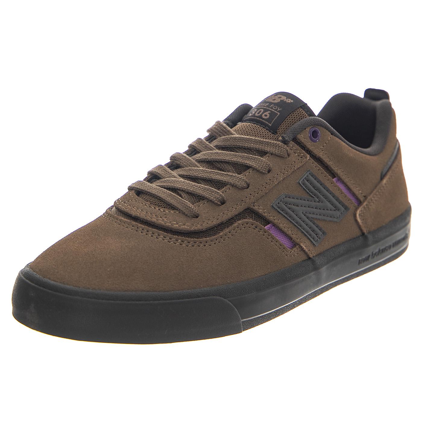 Numeric Skateboarding Brown Leather / Textile - Scarpe Profilo Basso Uomo Marroni NM306ODS  NEW BALANCE 