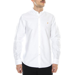 Brewer Slim Shirt - White - Camicia Uomo Bianca 119442_4  FARAH 