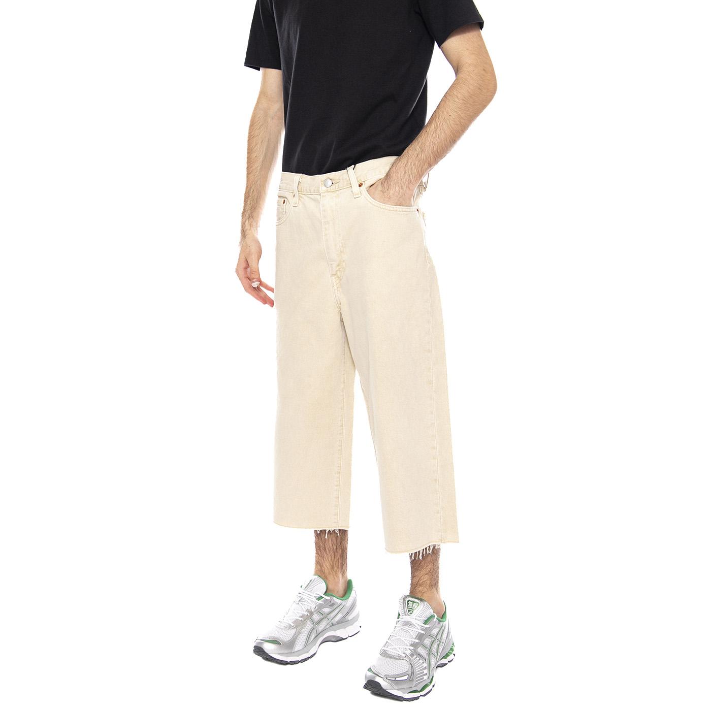 478 Baggy Capri - Ecru Goods White - Pantaloni Uomo Crema 004A8-0002 . LEVIS 