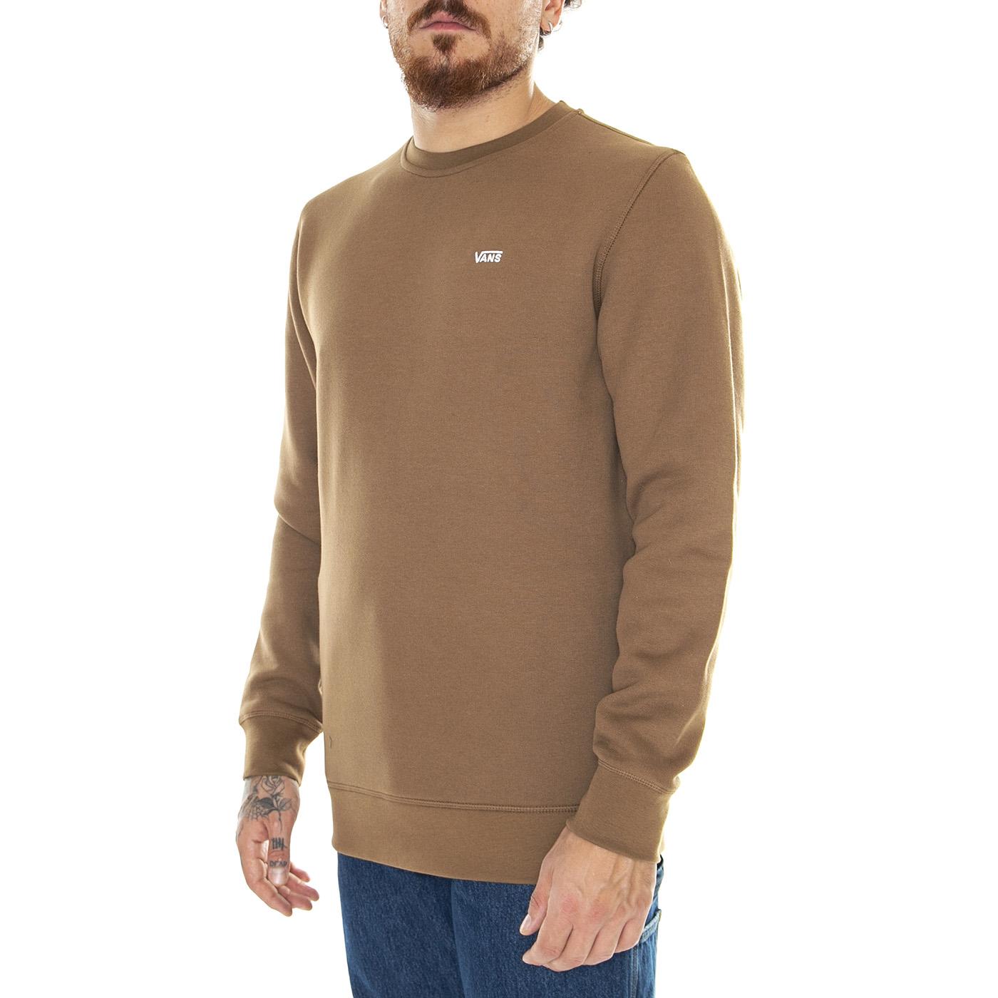 Mn Comfycush Crew Fleece Sepia - Felpa Girocollo Uomo Marrone VN0A4POD0E01  VANS 