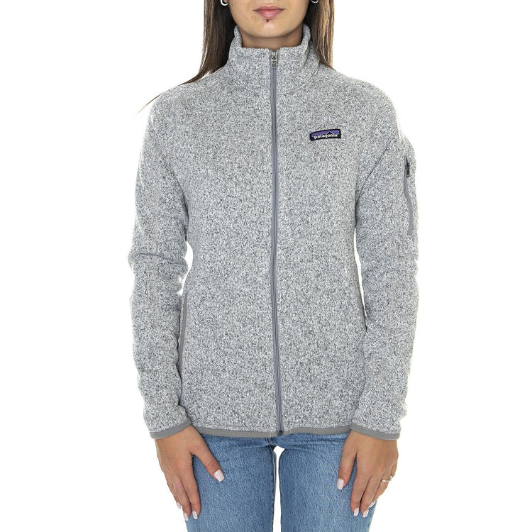 W's Better Sweater Jkt Birch White - Giacca Donna Grigia 25543-BCW  PATAGONIA 