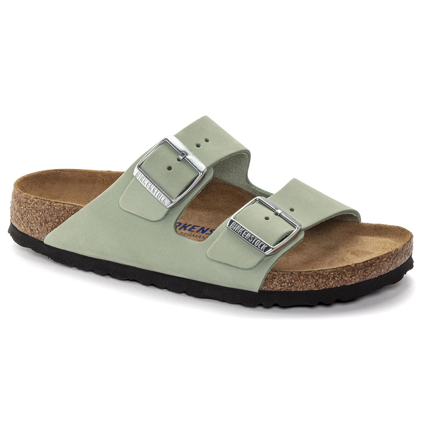 Arizona SFB Matcha Nubuck Leather - Sandali Donna Verdi 1024213  BIRKENSTOCK 