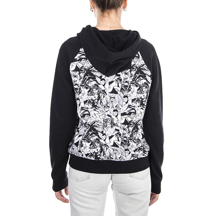 WM MARVEL WOMEN HOOD BLACK VA3QXVBLK  VANS 