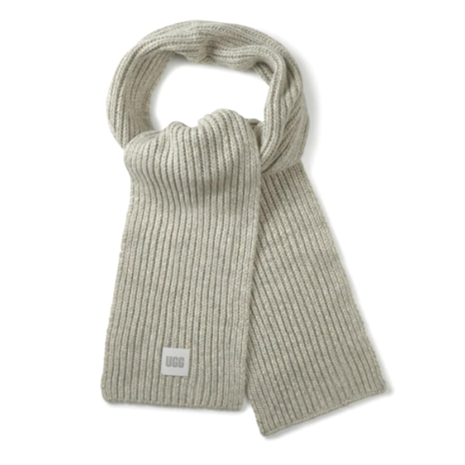Chunky Rib Knit Scarf - Light Grey - Sciarpa Grigia UGA20166-LTG  UGG 