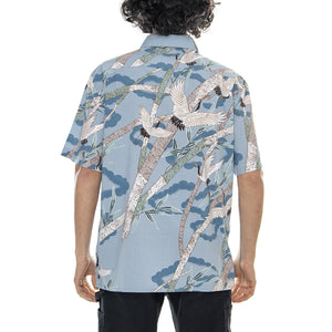 Lovitz Woven Blue/Multicolor - Camicia Maniche Corte Uomo Blu / Multicolore 01146-BLSTO . BRIXTON 