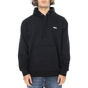 Bold Premium Hooded Fleece Sweatshirt - Black - Felpa con Cappuccio Uomo Nera 112842349-BLK  OBEY 