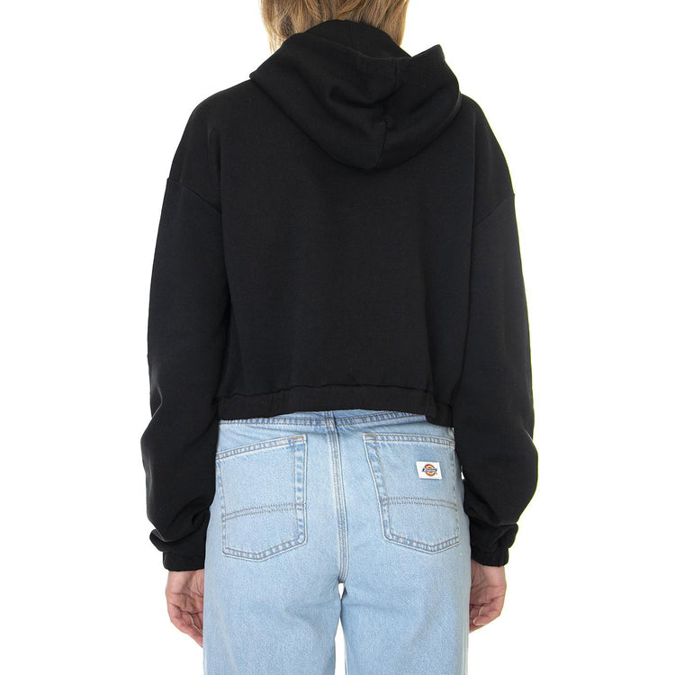 Wm Vine Hoodie Black - Felpa con Cappuccio Donna Nera VN0A4PSIBLK1  VANS 