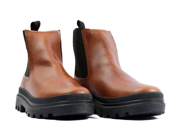 Pallatrooper Chelsea Brown - Scarpe Profilo Alto Uomo Marroni PAS08915-214-M  PALLADIUM 