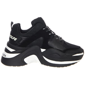W' Track Sneakers Black Combo Shoes NWSTRACK-BLKBLK  NAKED WOLFE 