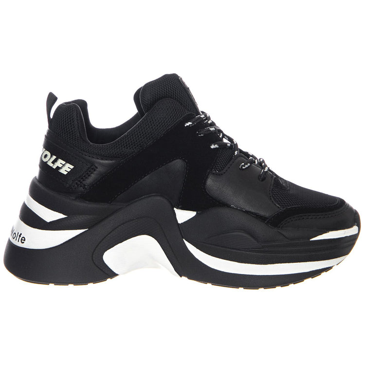 W' Track Sneakers Black Combo Shoes NWSTRACK-BLKBLK  NAKED WOLFE 