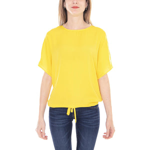 Heidi - Maglietta Girocollo Donna Gialla 27001016-Lemon Chrome  NOISY MAY 
