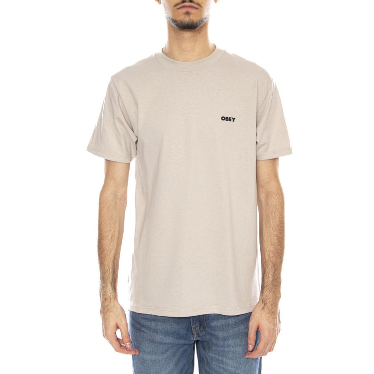 OBEY Visual Studios Tee -- Maglietta Girocollo Uomo Grigia 165264231 SIG OBEY 