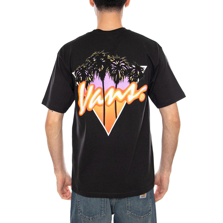 PALM DRIVE SS TEE - Maglietta Girocollo Uomo Nera VN000SXE BLK1 VANS 