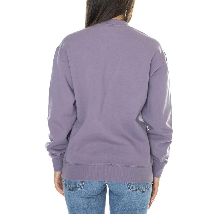 W' Carhartt Sweat Glassy Purple / Discovery Green - Felpa Girocollo Donna Viola I032694.1TFXX  CARHARTT WIP 