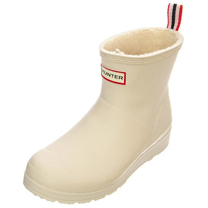 Play Short Sherpa Boot White Willow - Stivali Profilo alla Caviglia Donna Bianchi HUSWFS2235RMA-WHW  HUNTER 