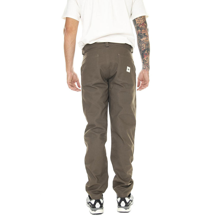 M' Double Knee Pants Olive - Pantaloni Uomo Marroni 6080123-11067  CAT 