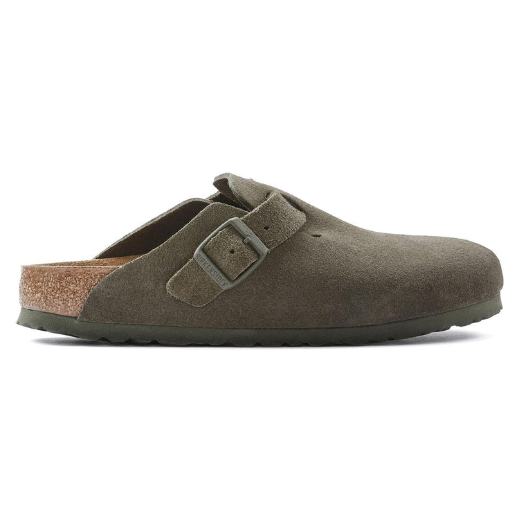 Boston thyme, Suede Leather - Sandali Uomo Verdi 1024714  BIRKENSTOCK 