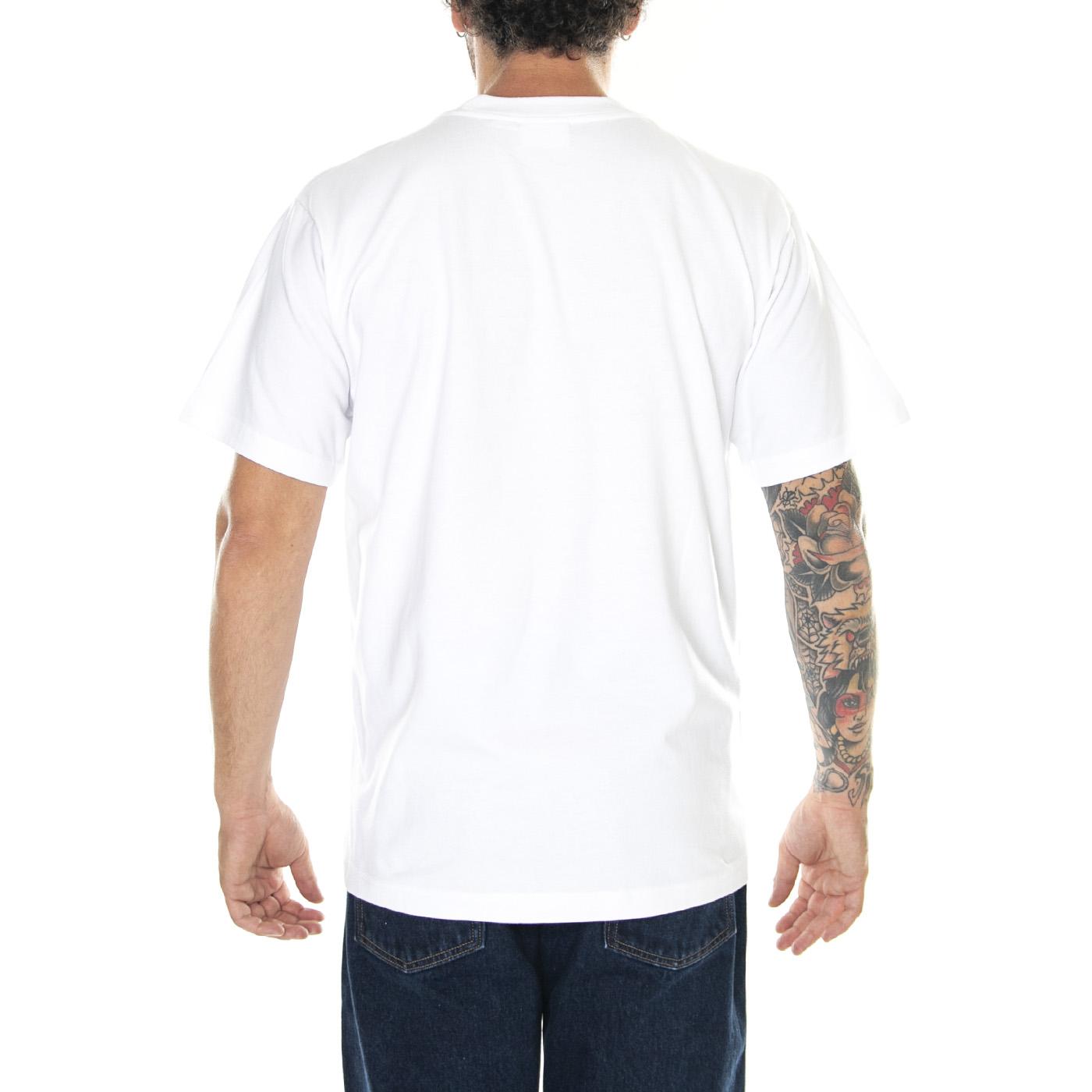 Mens Point Pocket T-Shirt - White - Maglietta Girocollo Uomo Bianca 131080287-WHT  OBEY 
