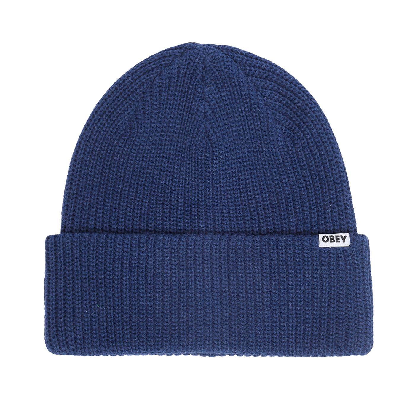 Bold Organic Beanie Academy Navy - Cappellino in Maglia Blu 100030170 ANV OBEY 