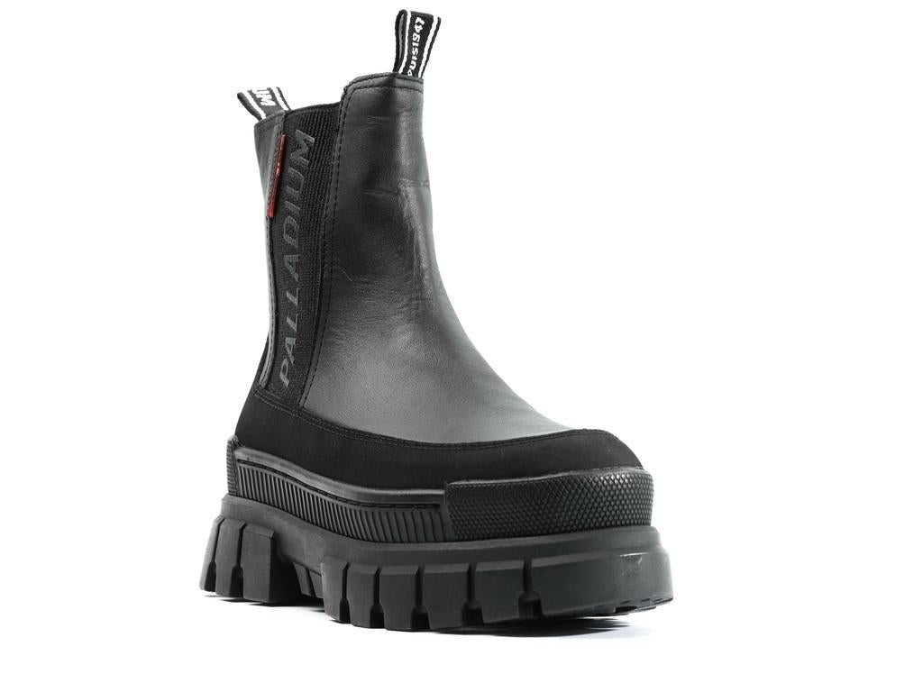 Revolt Chelsea Ranger Black / Black - Scarpe Profilo Alto Donna Nere PAS98356-001-M  PALLADIUM 