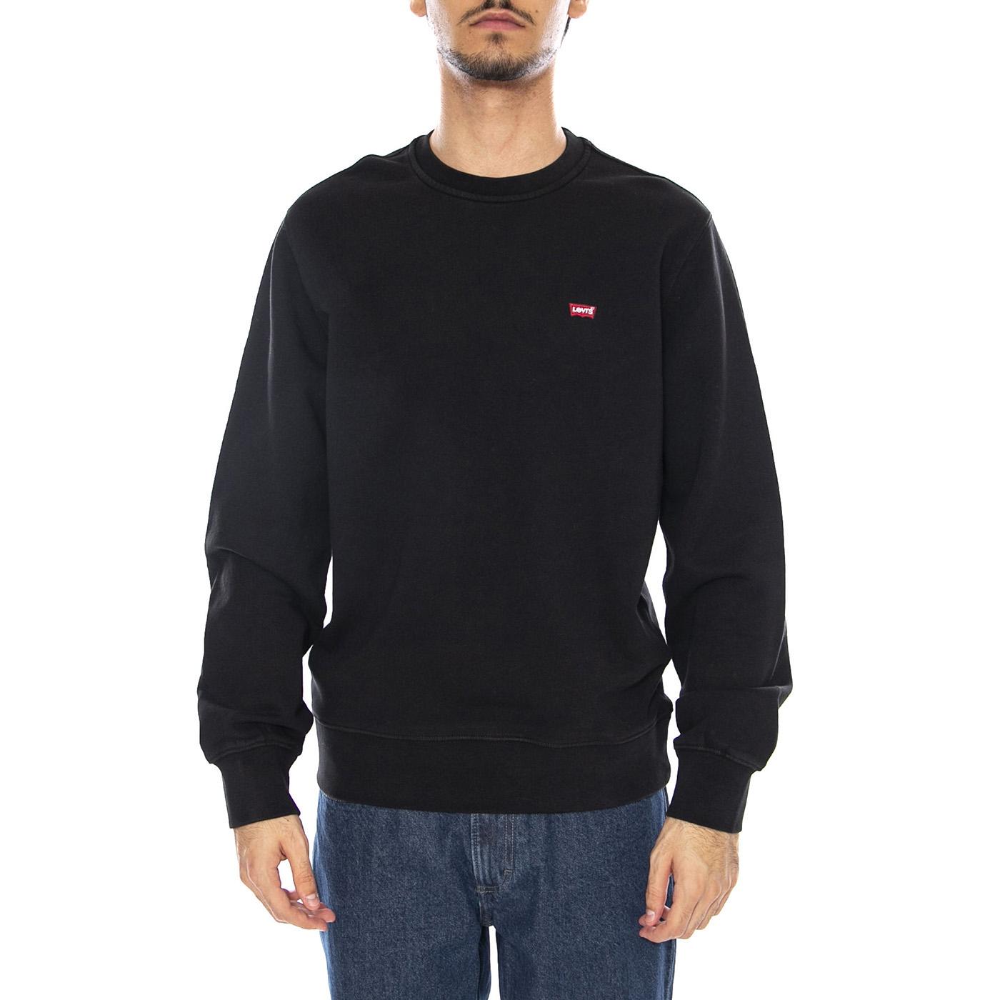 New Original Crew Mineral Black - Felpa Girocollo Uomo Nera 35909-0003  LEVIS 