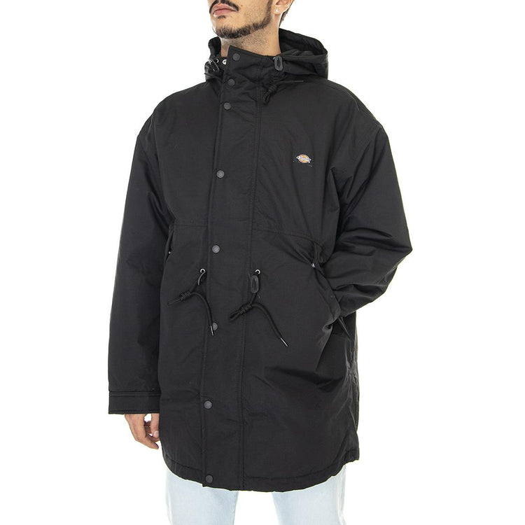 Glacier View Parka Military Black - Giacca Invernale con Cappuccio Uomo Nera DK0A4XZ2BLK1  DICKIES 