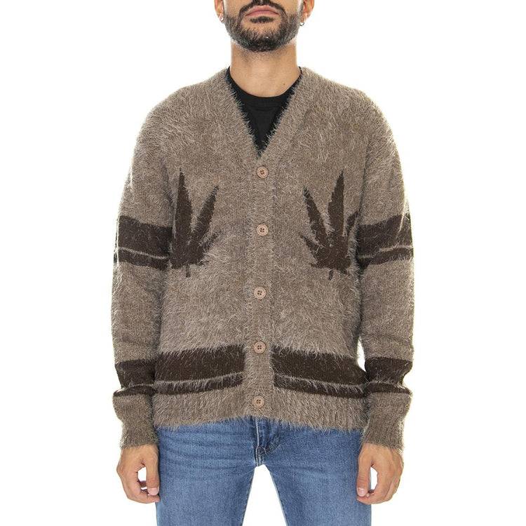 Outro Cardigan Brown - Cardigan Uomo Marrone KN00380-BROWN  HUF 