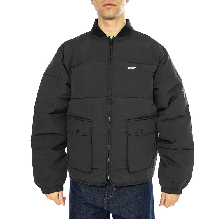 Charlie Jacket Black - Giacca Uomo Nera 121800546-BLK  OBEY 