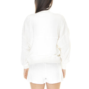 W' Sweatshirt 70V White - Felpa Donna Bianca SF6385-70V  LACOSTE 
