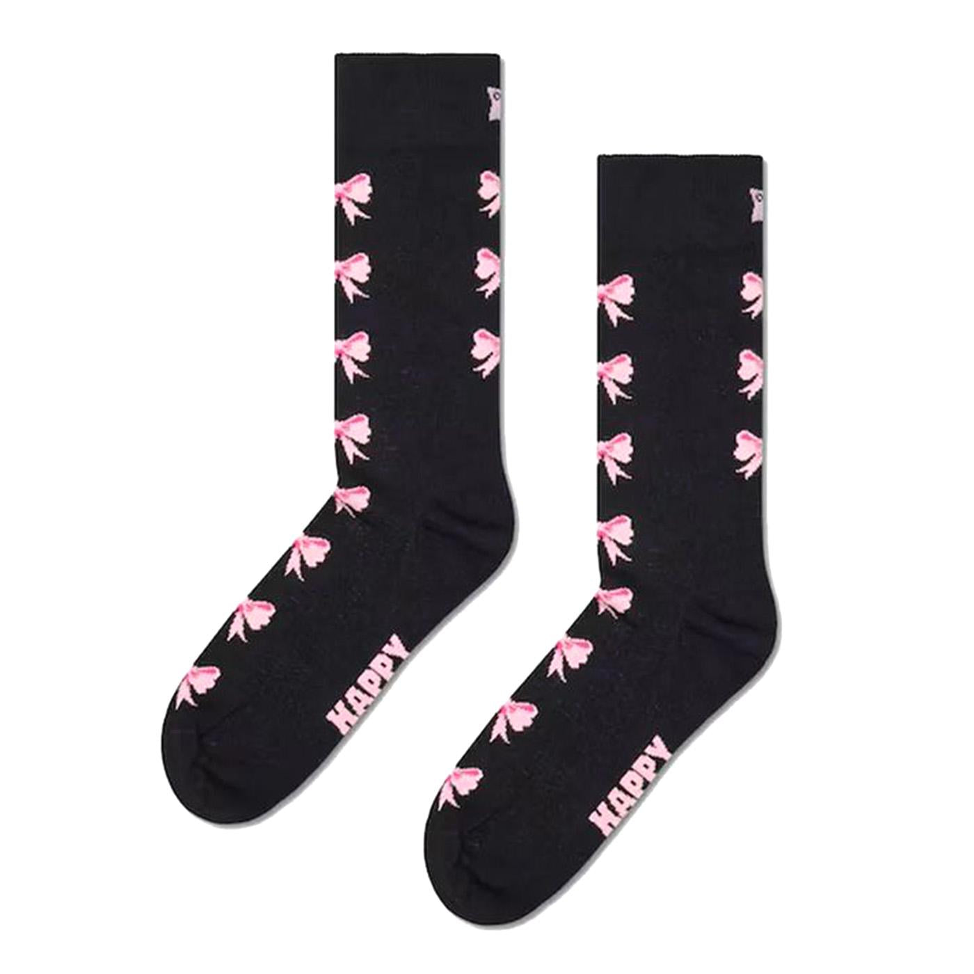 Bow Sock - Calzini Neri P003179 BLACK HAPPY SOCKS 