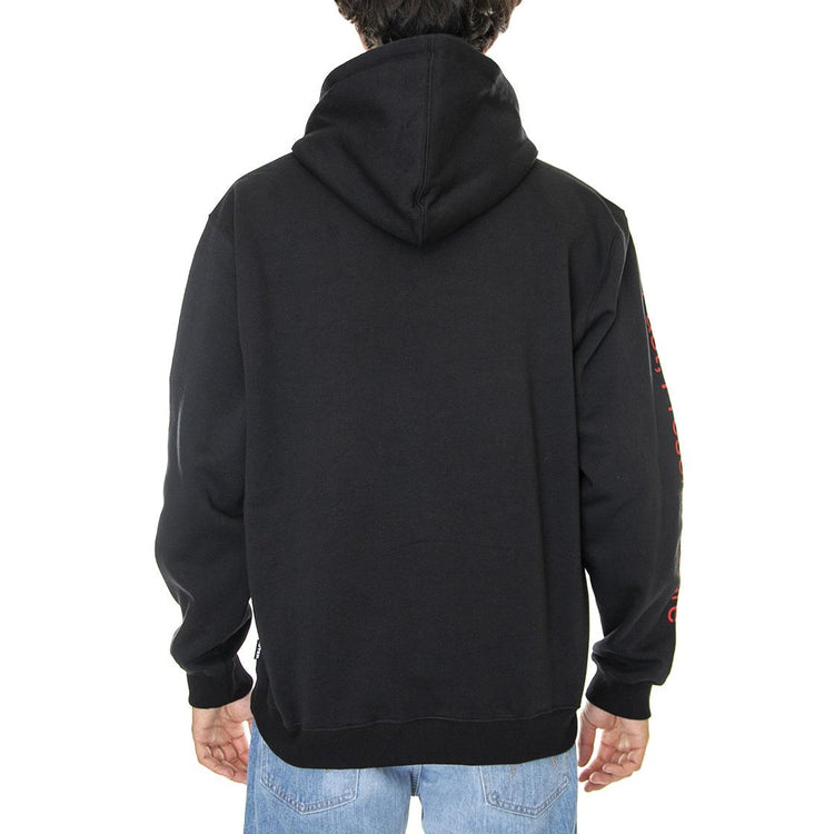 History Zip Hood Black - Felpa con Cappuccio e Zip Uomo Nera 22WISZ04-BLACK  IUTER 