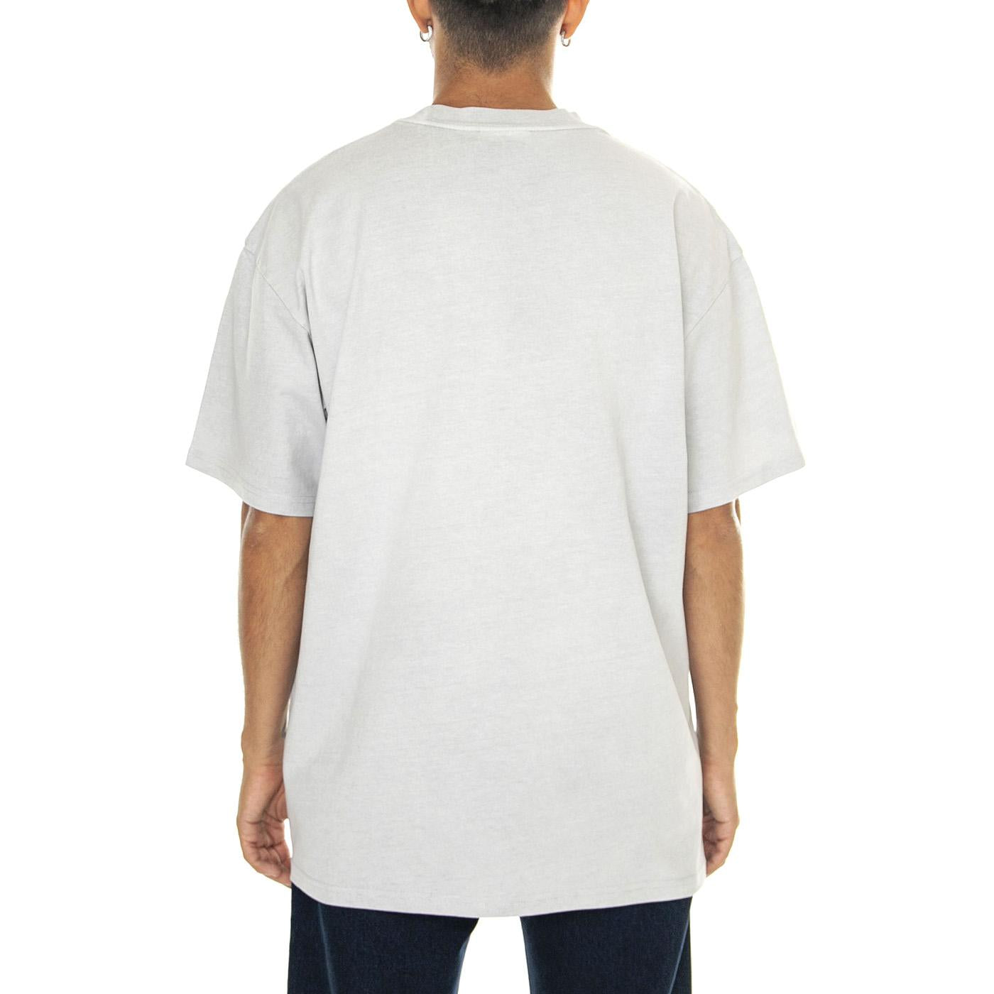 S/S Duster Script T-Shirt Basalt garment dyed - Maglietta Girocollo Uomo Grigia I033622.29JGD  CARHARTT WIP 