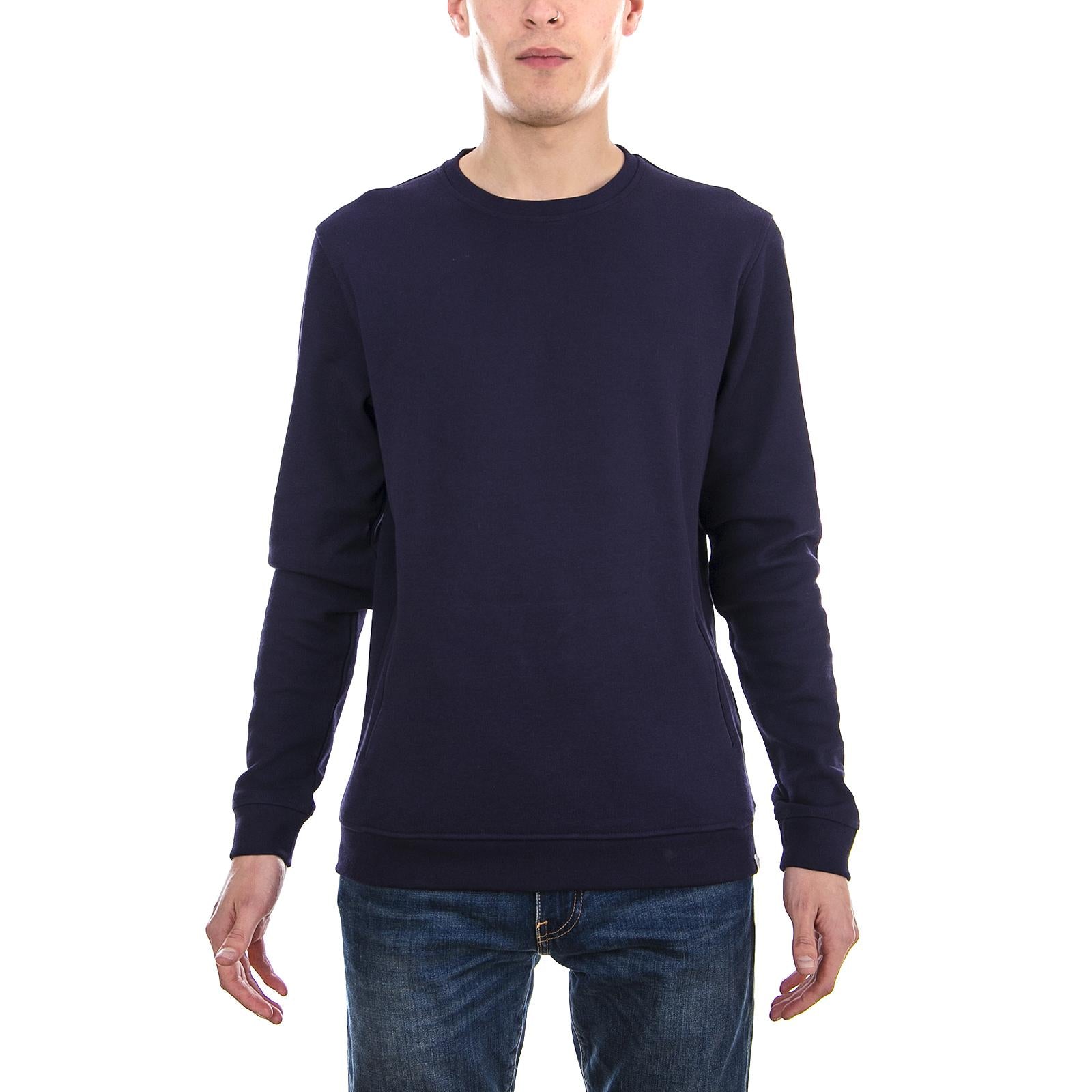 Nicolaj Ls T-Shirt - Navy Blazer - Maglietta Maniche Lunghe Uomo Blu 162422081-687  MINIMUM 