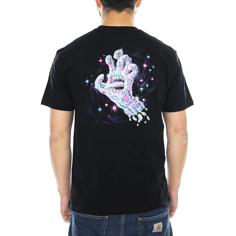  Crystal Hand T-Shirt Black  SANTA CRUZ 
