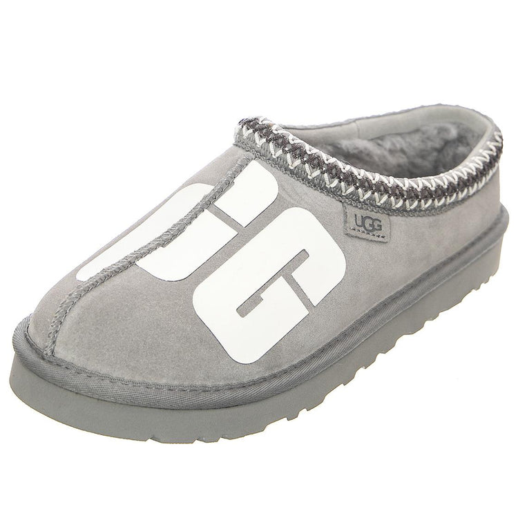 Mens Tasman Broken Logo Cobble Grey Sandals UGMTASBLCB1128195M  UGG 