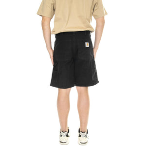 Double Knee Short Black /rinsed - Bermuda Uomo Neri I033118.8902  CARHARTT WIP 