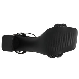 Lidia Black / Crystal - Sandali Donna Neri SMSLIDIA-BLK  STEVE MADDEN 