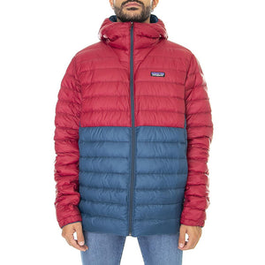 M's Down Sweater Hoody Tidepool Blue - Giacca Invernale con Cappuccio Uomo Blu / Multicolore 84702-TIDB  PATAGONIA 