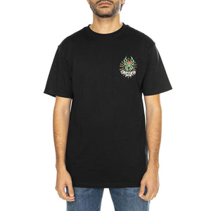 Dressen Rose Cross Black - Maglietta Girocollo Uomo Nera SCA-TEE-11674  SANTA CRUZ 