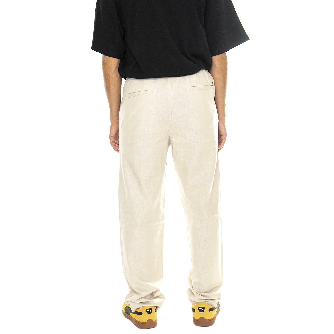 Sinus Loose 0007 Cot Lin Pant Noos Silver Lining - Pantaloni Uomo Beige 22028267-Silver Lining  ONLY & SONS 
