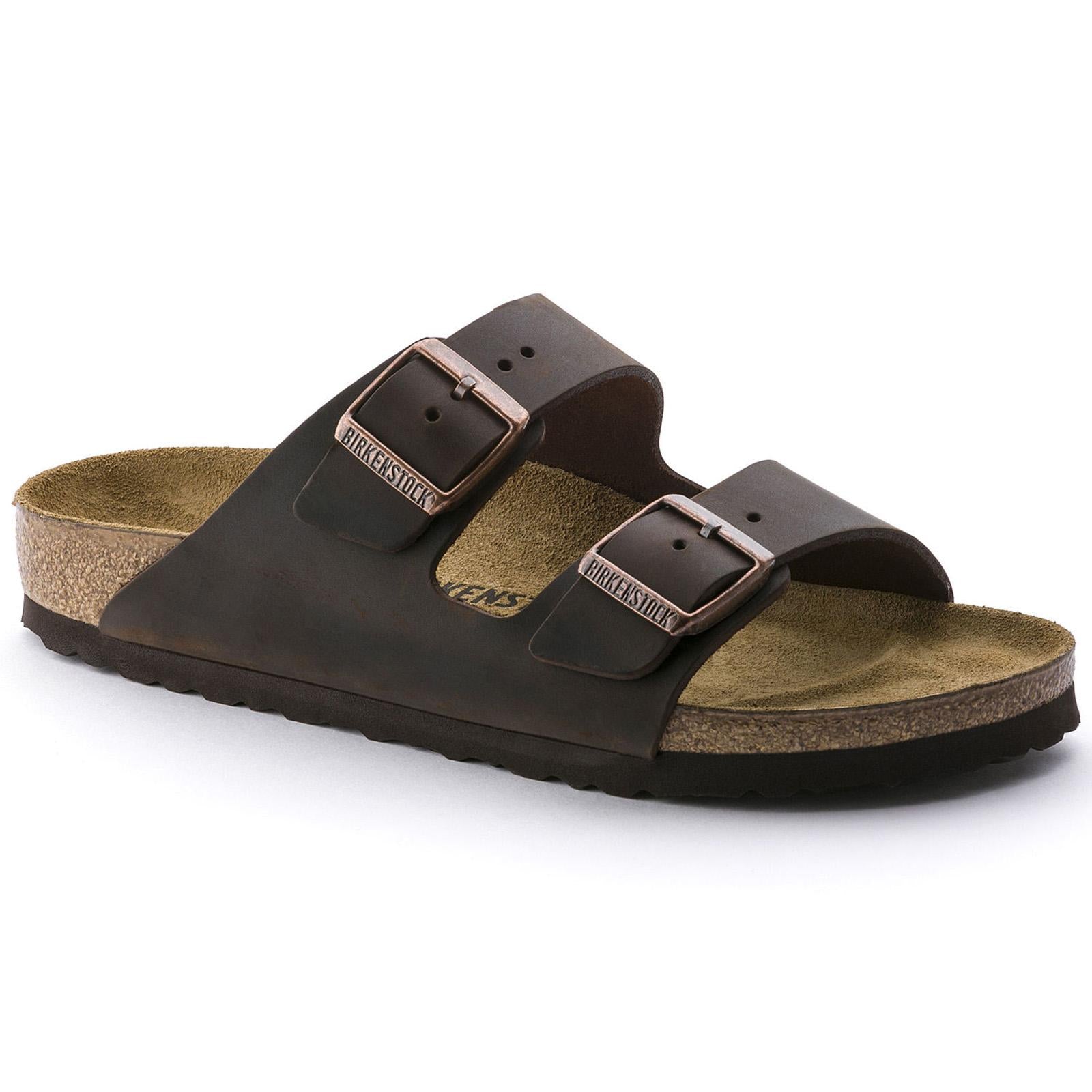 Arizona Habana Oiled Sandals - Leather Brown - Sandali Uomo / Donna Marroni - Calzata Stretta 052533 . BIRKENSTOCK 