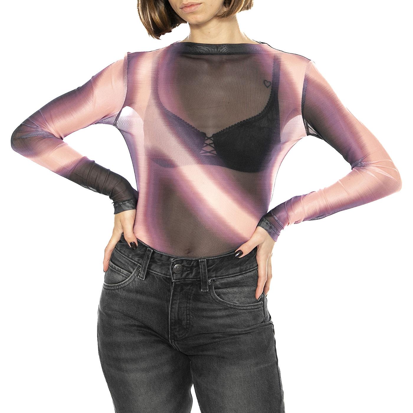 Top malla estampado Boreal - Top Donna Multicolore 43W/11203  WILD PONY 
